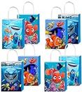 ZPLHBHX 12pcs Finding Nemo Party Favor Gift Bags with Handles, Finding Nemo Birthday Party Supplies for Finding Dory Party Decorations Decor