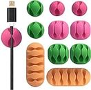 Zobano Clips Cord Holder Accessories Self Adhesive Cable Clips for TV, Home, Wall, Cubicle, Desk, Office, Car, Desktop, Laptop, Computer