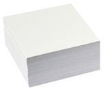 Memo Jotter Block 400 Plain WHITE LOOSE Paper Note SHEETS Box Cube Holder Refill