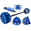 Hydrorevolution Ultimate Pool Exercise Bundle | High Resistance Water Weights | Water Exercise Equipment | Aqualogix Blue Bells, Fins & Aquastrength Barbell | Quick Start Guide