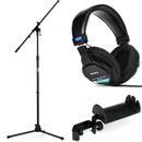 Sony MDR-7506 Closed-Back Professional Headphones Mic Stand Bundle