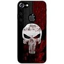 Casotec Punisher Skull Design 3D Printed Hard Back Case Cover for Apple iPhone 7 (with Logo Cut)