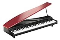 KORG MICROPIANO Mini Keyboard, 61 Keys, Red, Built-in 61 Song Demo Songs, Automatic Play