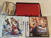 Bundle: Nintendo 3DS XL Red - 3 games, 4GB SD card, accessories