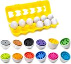 2yr 3yr 4yr Old Boy Toys Color Number Matching Egg Set Toddler Toys Educational