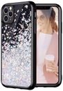 Caka Black Case for iPhone 11 Pro Max Glitter Case Starry Night for Girls Woman
