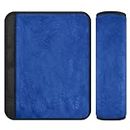 RPLIFE Cuscino protettivo per cintura di sicurezza per auto, lavabile, morbido, colore: blu polvere scuro