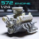 1:24/25 Scale Model 572ci Engine and transmission Resin Printed model parts