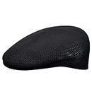 Kangol Men's Tropic Ventair 504 Classic Flat Driving Hat, Black, Small