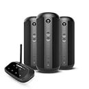 Avantree Harmony - Wireless Speaker System for Multiple Rooms & Outdoor Party, 1 Transmitter & 3 Portable Bluetooth Speakers with Separate Volume Controls, Scalable to 100 Multi Speakers
