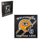 NEW NFL "WELCOME TO THE FAN CAVE" LED BAR/MANCAVE/GAME ROOM  LIGHT UP WALL SIGN