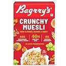 Bagrry's Crunchy Muesli 200gm Box| 40% Fibre Rich Oats with Bran | 82% Multi Grains, Almonds, Raisins & Honey | Breakfast Cereal | Protein Rich | All Natural Muesli