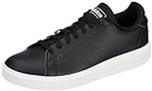 Adidas Men Synthetic Advantage 3.0, Tennis Shoes, CBLACK/CBLACK/FTWWHT, UK-6