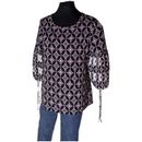 Apt 9 Peasant Womens Blouse Small Long Sleeve Boho Hippie Relaxed Top