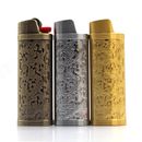 Metal Lighter Case Cover Holder Sleeve Pouches For BIC Mini Size Lighter J5 Gift