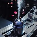 Diffuseur de voiture Humidificateur Aromathérapie Diffuseur d'huiles essentielles USB Cool Mist Mini diffuseur portable pour voiture, maison, bureau, chambre à coucher (Noir)