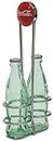 TableCraft Coca-Cola CC339N Salt and Pepper Shaker Set with Chrome Plated Metal Rack,Red