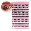 MAYCREATE® 110Pcs Lash Clusters Fluffy Cluster Eyelash Extensions Individual Lashes D Curl Wispy DIY Lash Extension Natural Cluster Lashes Extension