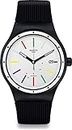Swatch Mens Analogue Swiss Quartz Watch with Silicone Strap SUTB408