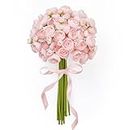 Serwalin Ranunculus Artificial Flowers Ranunculus Bouquet 𝟭𝟴𝙋𝙘𝙨 Faux Silk for DIY Mini Flowers for Centerpieces Arrangements Bridal Shower Wedding Decorations (Blush Pink)
