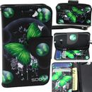 For Alcatel OneTouch Pixi Eclipse Case Hybrid Leather Wallet Pouch Flip Cover