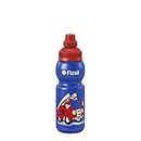 Fizzii 330-Feuerwehr Botella de plástico antigoteo para Bebidas con Gas, sin sustancias nocivas, Apta para lavavajillas, Infantil, Bomberos de Color Azul metálico, 330 ml