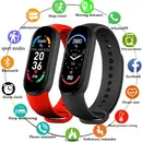 M6 Smart Armband Uhren Männer Frauen Smart Watch Herzfrequenz Fitness Tracking wasserdichtes Sport