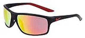 Nike Unisex Adrenaline 22 M DV2155 Sunglasses, 010 Matte Black/Red Mirror, 7 7/8