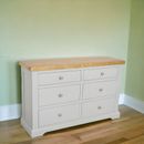 GROFurniture Grey Painted Small Chest of Drawer, 6 Drawer Chest, Bedroom Storage