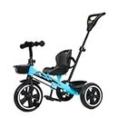 Luusa TFT RX-500 Plug N Play Trike/Baby Tricycle with Parental Control, Seat and seat Belt for Boys/Girls / Carrying Capacity Upto 30kgs(Ice Blue) Proudly Made in India