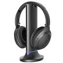 Avantree Opera - Wireless Headphones for TV Listening with Clear Dialogue Mode, Enhanced Volume & Comfortable Fit for Seniors, 35hrs, Passthrough, 164FT Long Range, Transmitter & Charging Dock 2 in 1