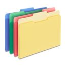 Staples Colored Top-Tab File Folders 3 Tab Assorted Colors Letter Size 24/PK