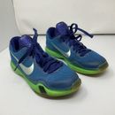 Nike Zoom Kobe X 10 Elite Emerald City Blue Green 726067-402 Size 5Y Women's 6.5