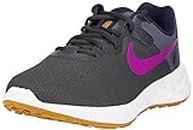 Nike Herren Revolution 6 Sneaker, Anthracite/Vivid Purple-Blackened Blue, 43 EU