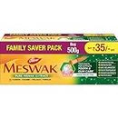Dabur Meswak Complete Oral Care Toothpaste - 500g (2 x 200g + 1 x100g) | Complete Oral & Gum Care Toothpaste | Contains Pure & Rare Miswak extract | No added Fluoride, Paraben, Triclosan & Formalin