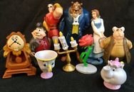 BEAUTY AND THE BEAST Figure Play Set DISNEY PVC TOY Belle LUMIERE Maurice LEFOU!