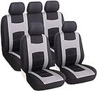 ZIAYI Car Seat Covers para VW T-ROC (2020-2022),Protector para Asientos, Impermeables Juegos de Cubreasientos Interior Accesorios,Grey