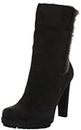 Calvin Klein Ava Kid Suede/Shearling Womens Boots, Dark Brown, 10 US