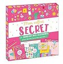 Mon coffret secret - Kit avec accessoires papeterie girly: Un super kit avec accessoires pour écrire tous tes secrets ! Avec 1 journal intime, 1 ... 6 enveloppes et 4 planches d'autocollants