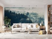 3D Misty Forest Landscape Wallpaper Wall Murals Removable Wallpaper 104