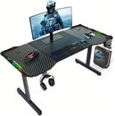 120x60CM GAMING DESK WITH LED PC COMPUTER CONSOLE WITH HEADPHONE AND DRINK HOLDER