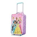 AMERICAN TOURISTER Kids' Disney Softside Upright Luggage, Telescoping Handles, Princess, Carry-On 18-Inch