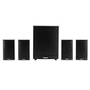 Panasonic SC-HT460GW-K 4.1 Ch Home Theatre, 100 W, Bluetooth, USB, AUX, Powerful Subwoofer, LED Display, Remote for Volume & Bass Control (Black)