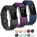 3 Pack Sport Bands Compatible With Fitbit Charge 2 Bands Women Men, Adjustable R