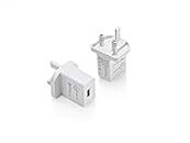 Samsung Super Fast Charger, 18W USB Charging for Mobile Phone, Tablet, Smart Watch, Galaxy, Apple iPhone, Sony, LG, UK Plug Wall Adapter - TWIN PACK