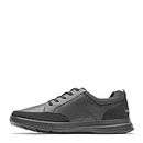 Rockport Men's Tf M Cayden Leather Casual Shoe Triple Black/Lea/SDE, Size 11 Medium