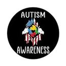 Zyadsinoudor Autism Awareness Stickers 50 Pcs Autistic Adult Vinyl Decal Sticker Autism Pride Peel and Stick Round Decal Decal for Boys Girls Teachers Reward Craft Scrapbooking 4inch