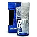 Budweiser Bud Light Beer Glass 1 Pint Boxed Home Bar Pub Gift Present Mancave Party Celebration BBQ