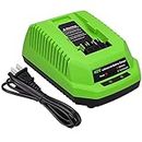 OHYES BAT Replacement for Greenworks 40V Lithium Ion Battery Charger 29482 Compatible with Greenworks 40V Battery 29462 29472