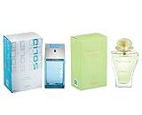 SAPIL Perfume Set (Solid Perfume 100 ml, Green Nancy Perfume 50 ml) (Imported from U.A.E)